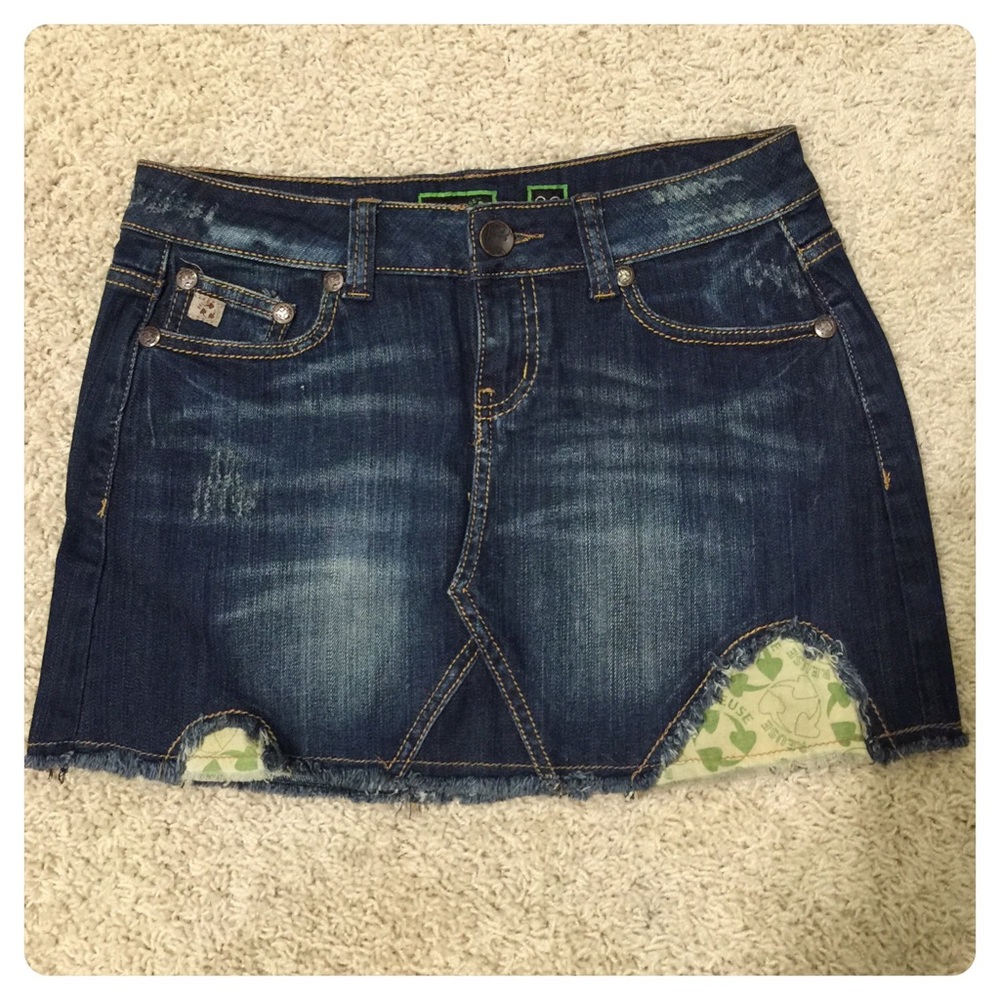 Reuse denim skirt